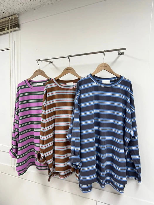 Striped boxy tee