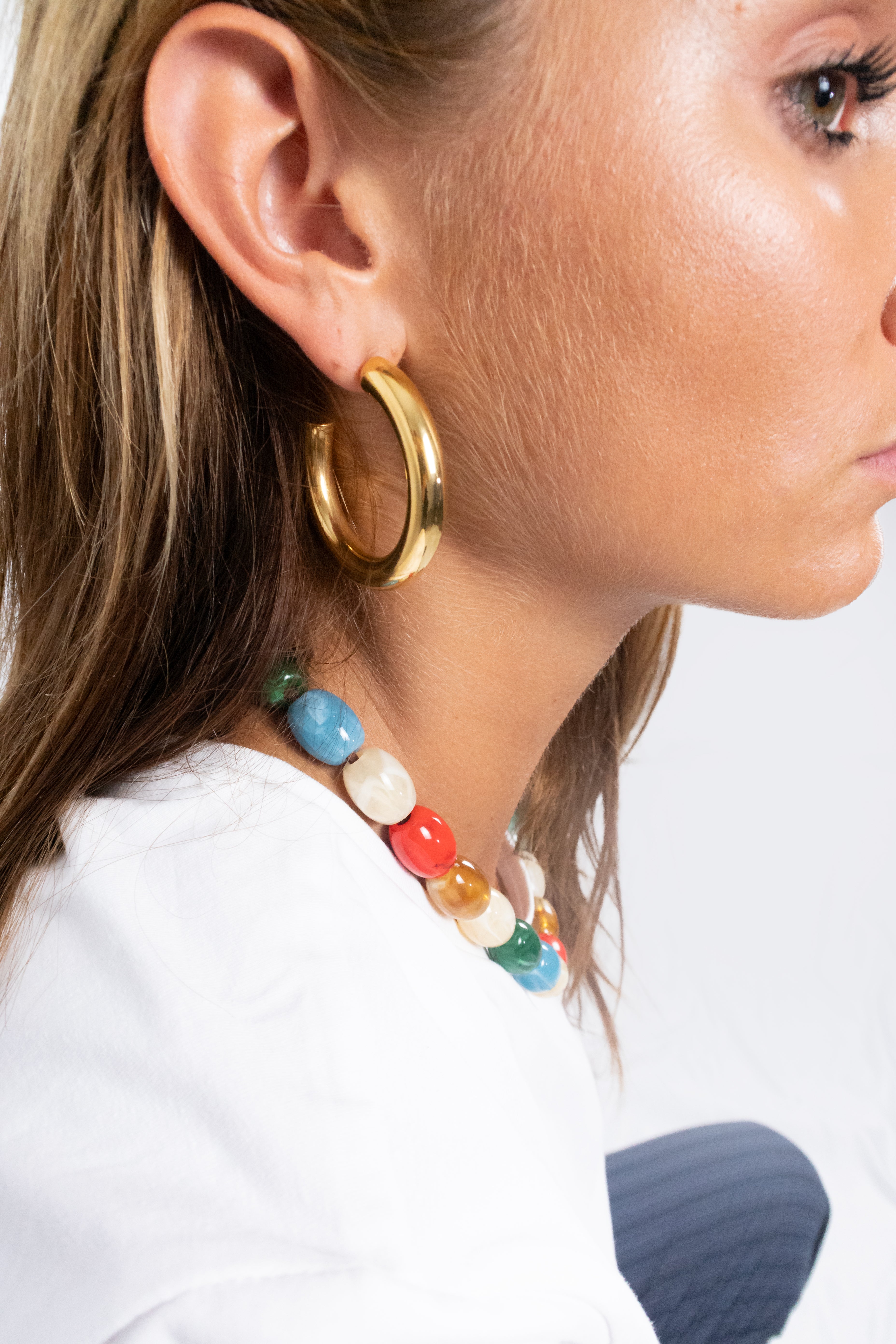 Chunky hoop oorbellen