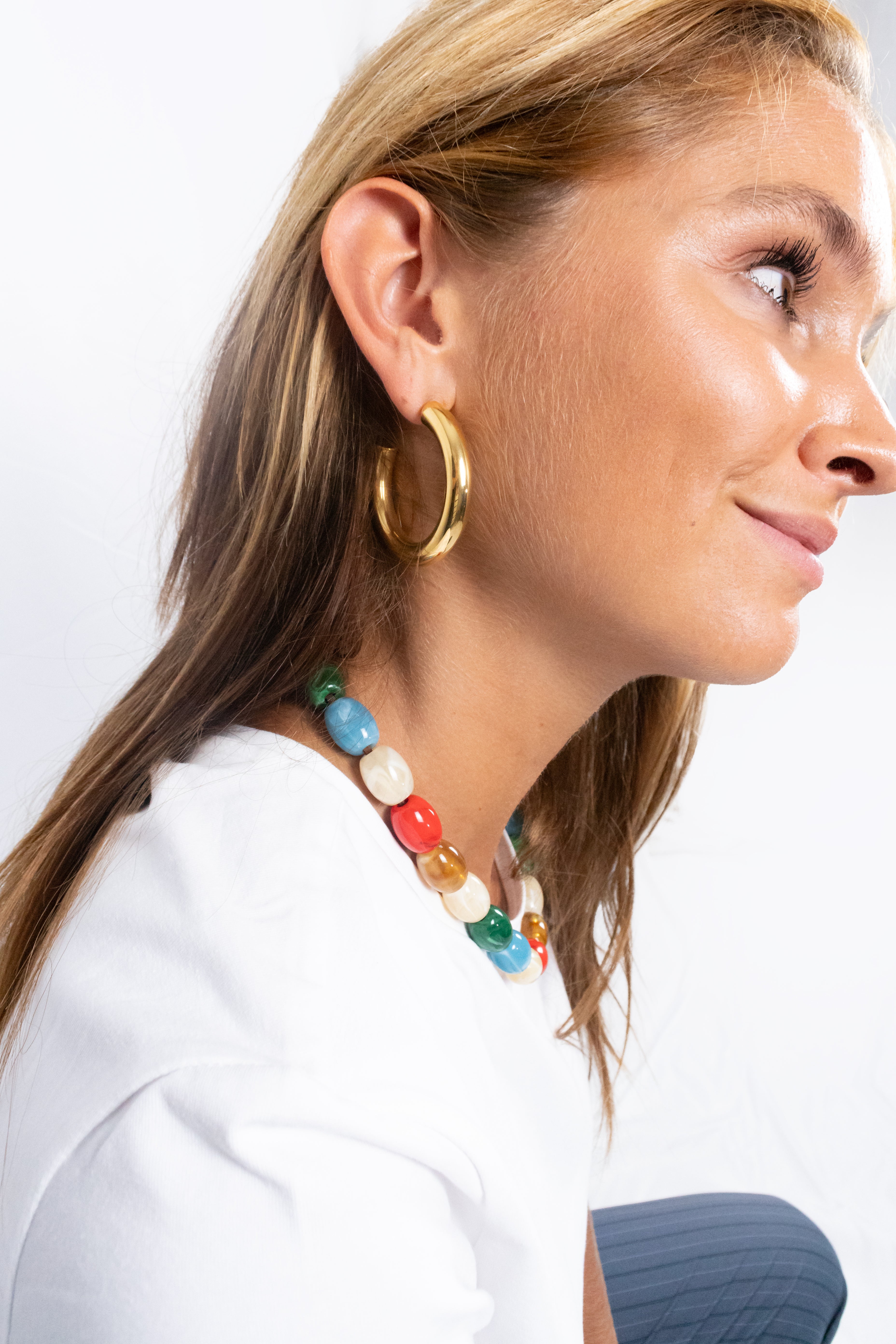 Chunky hoop oorbellen