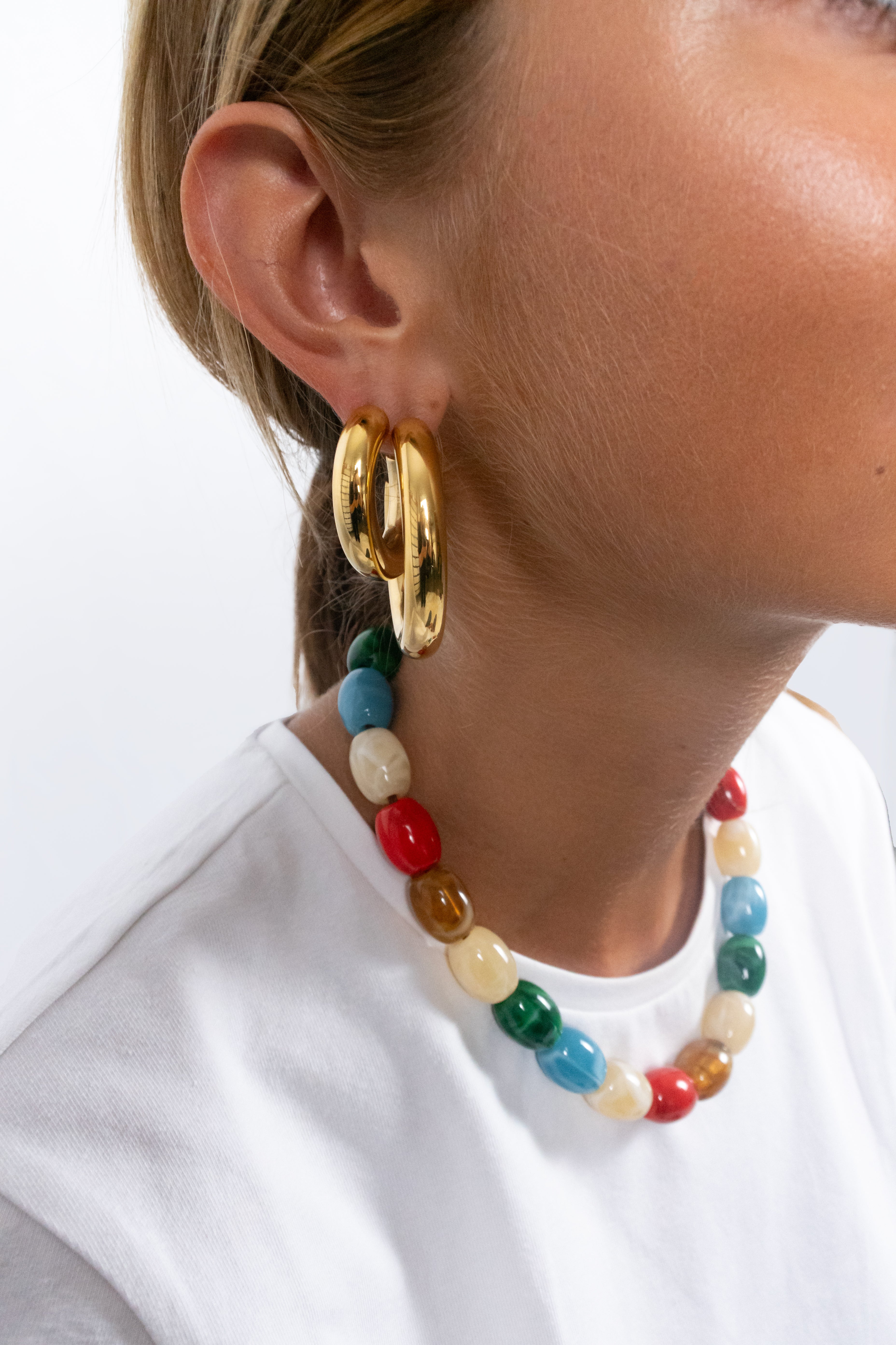 Chunky hoop oorbellen