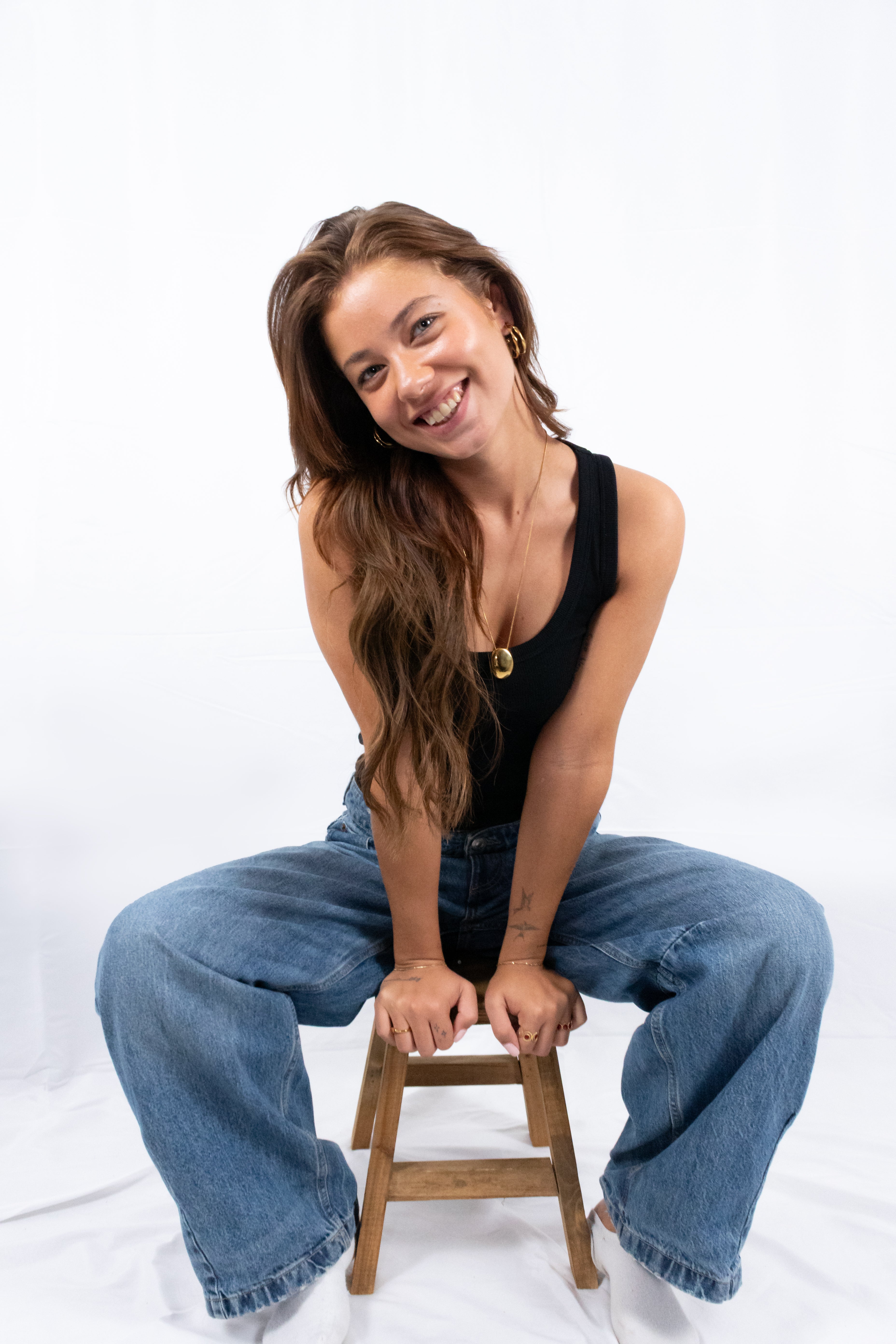 Double hoop earrings