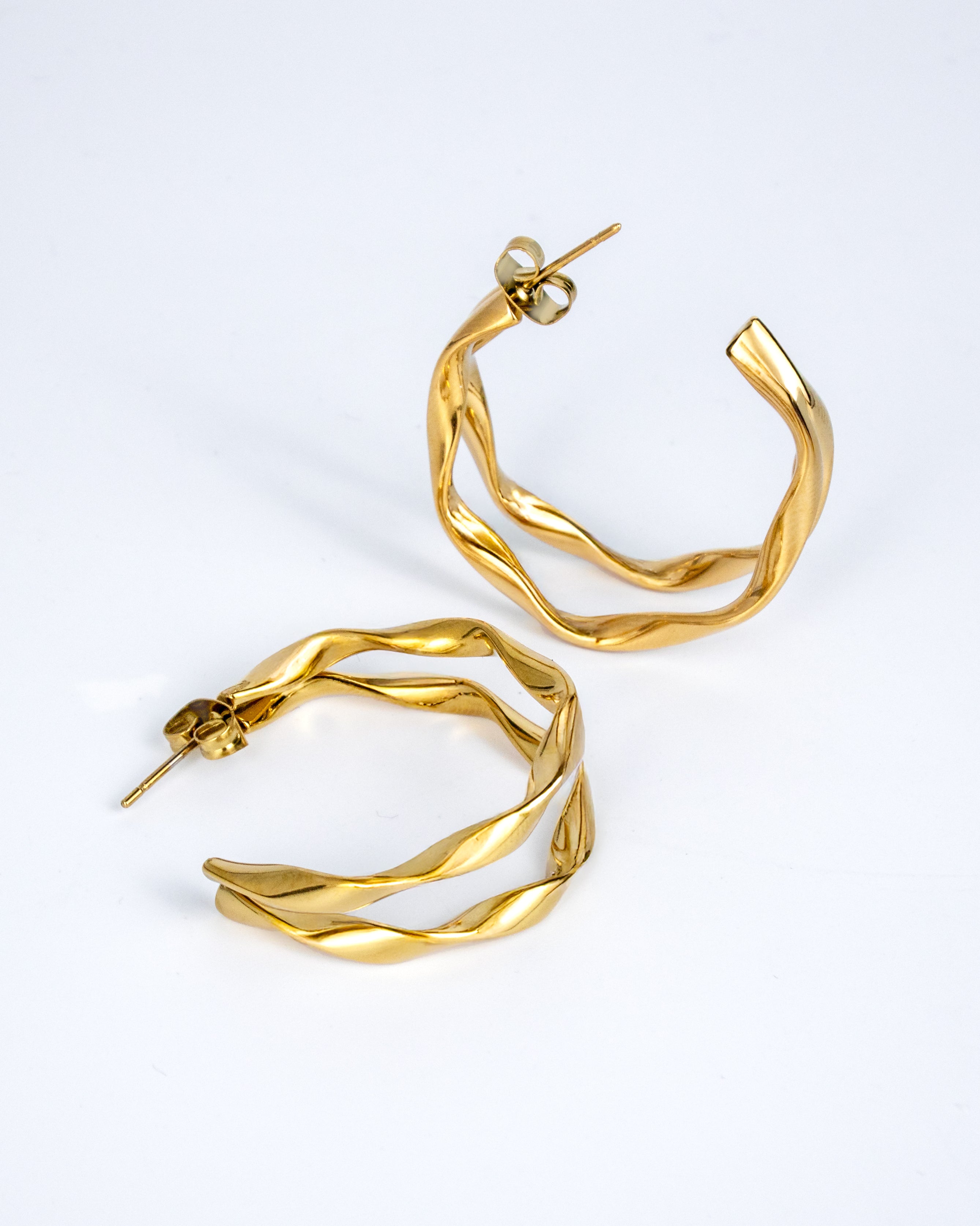 Double hoop earrings