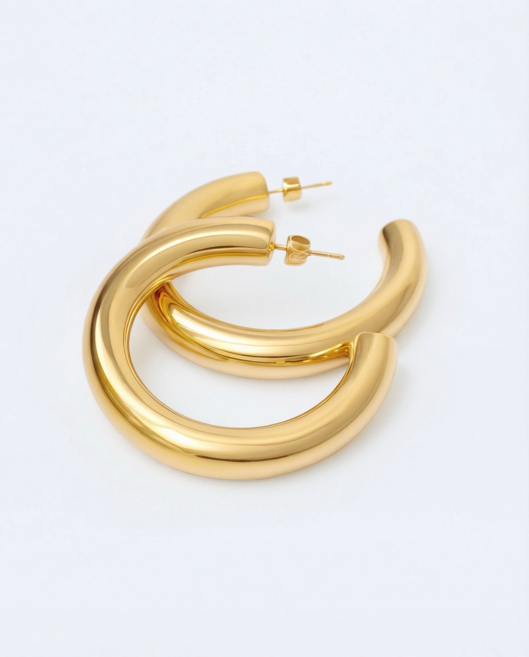 Chunky hoop earrings big