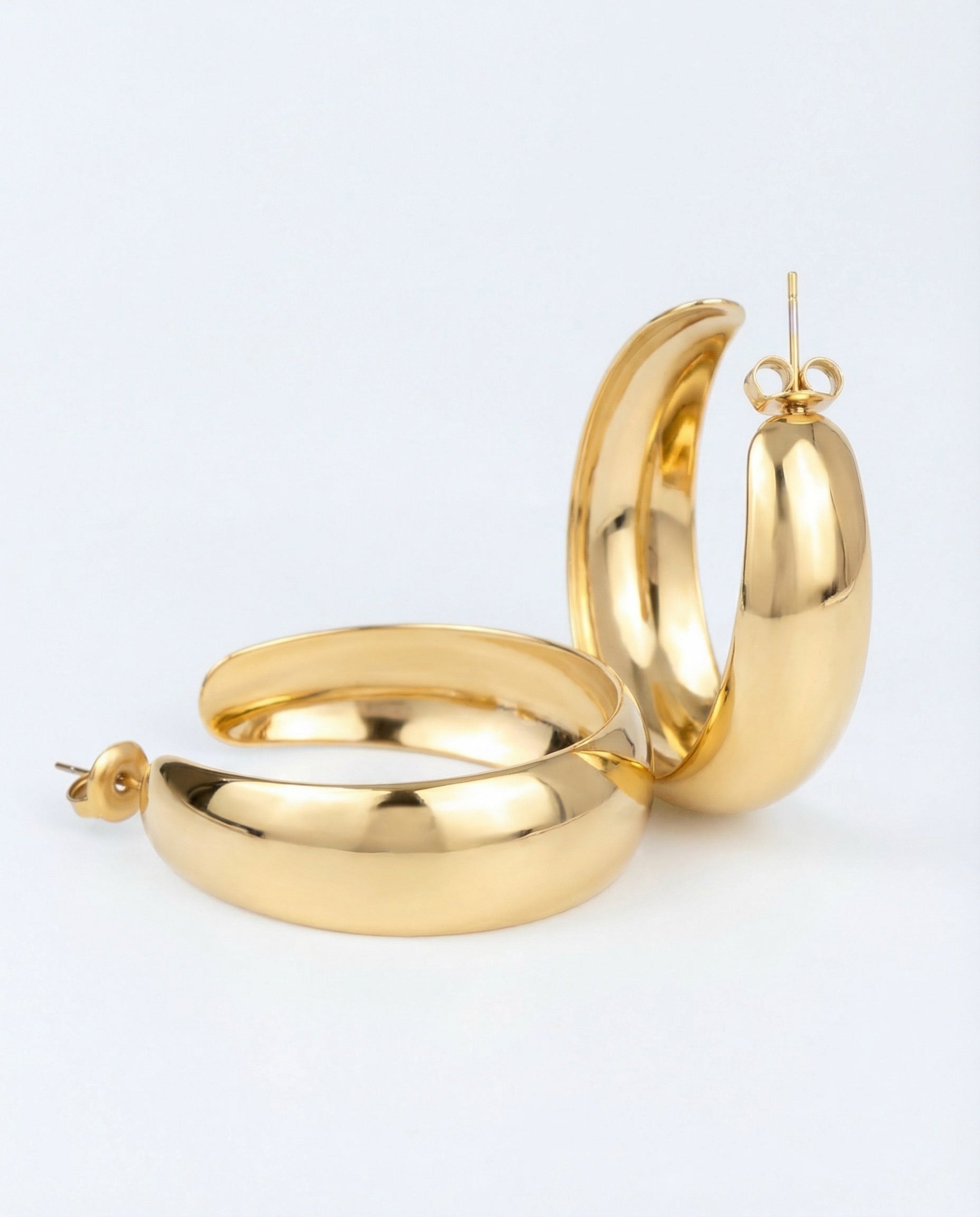 Big hoop earrings medium