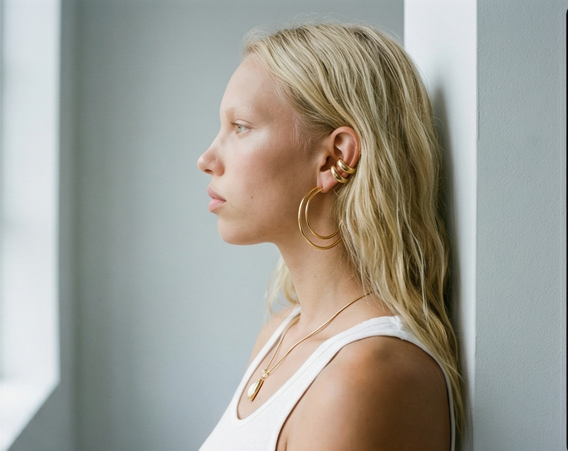 Double hoop earrings