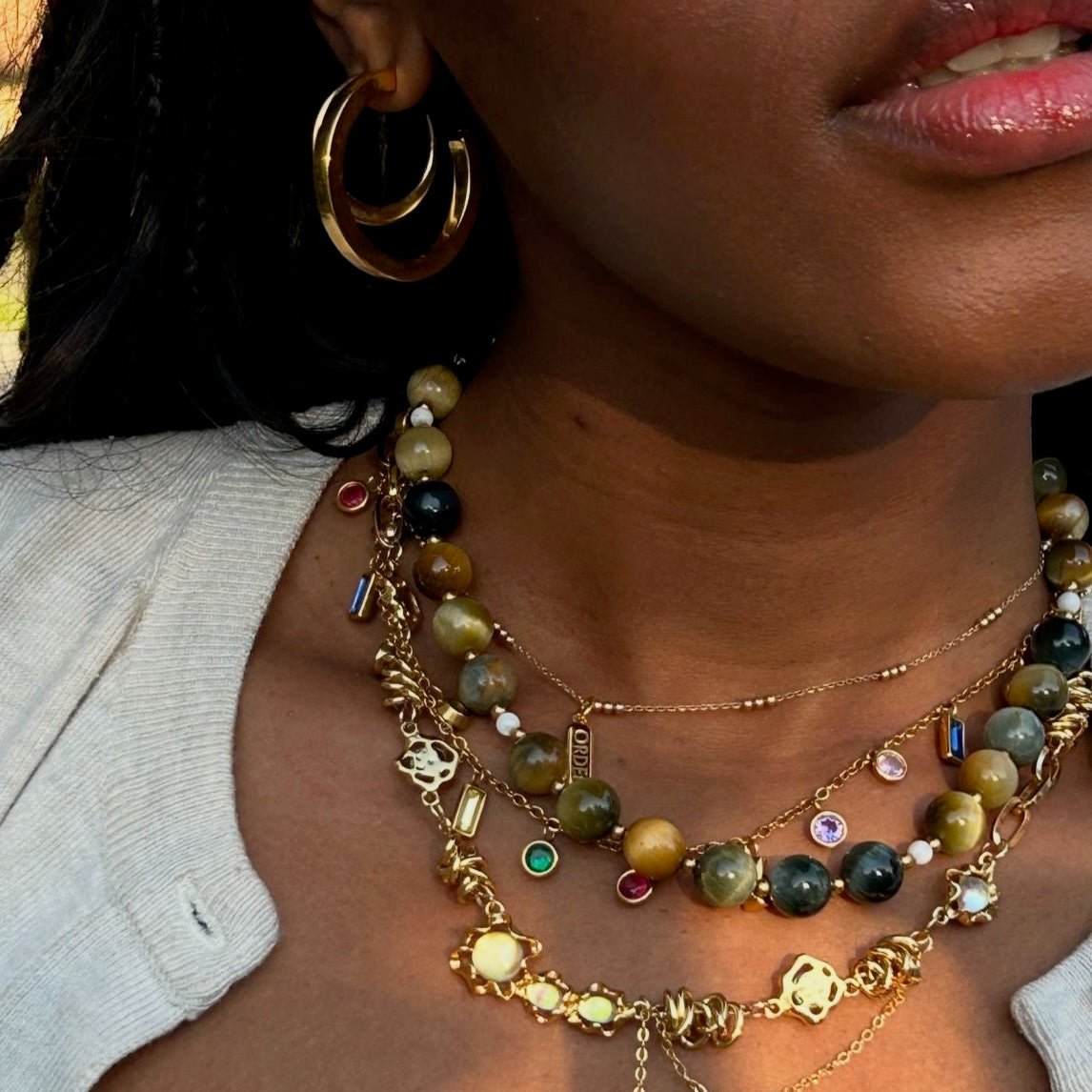 Bead necklaces
