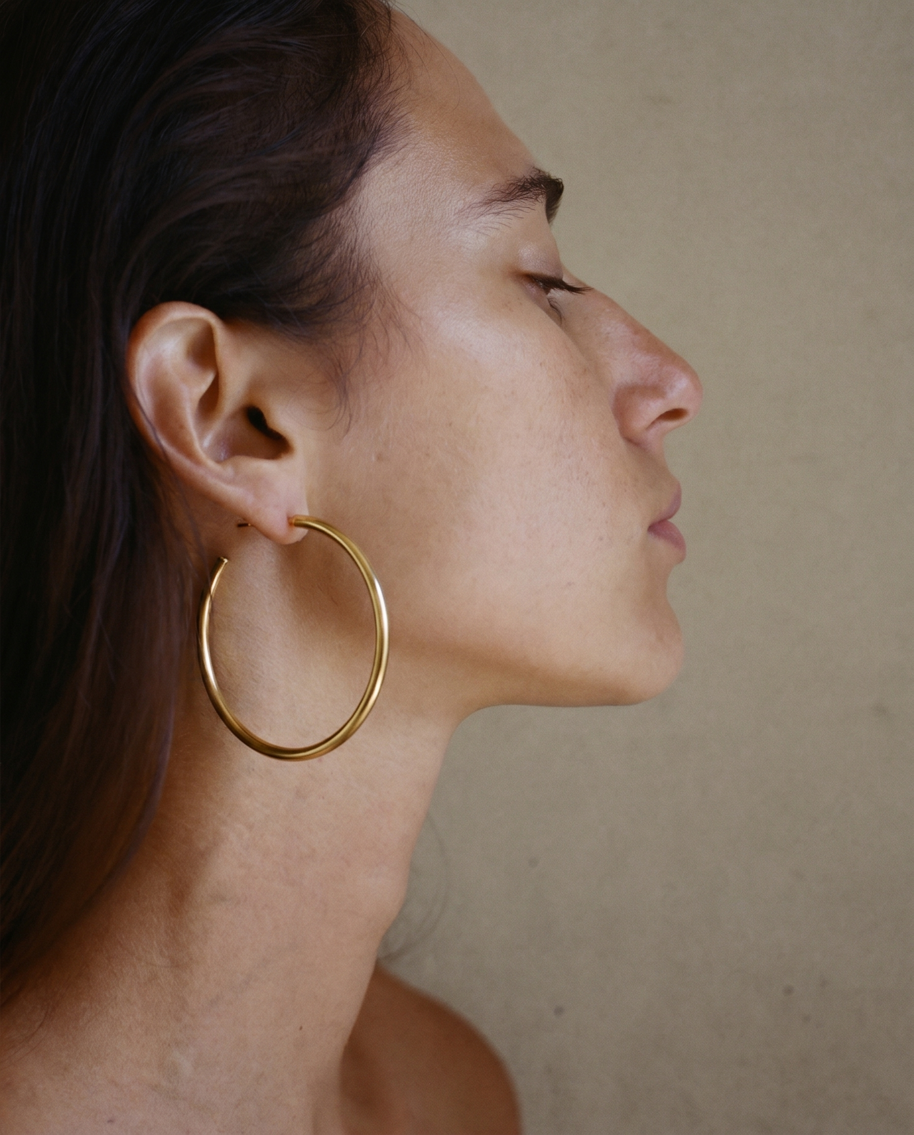 Gold earrings
