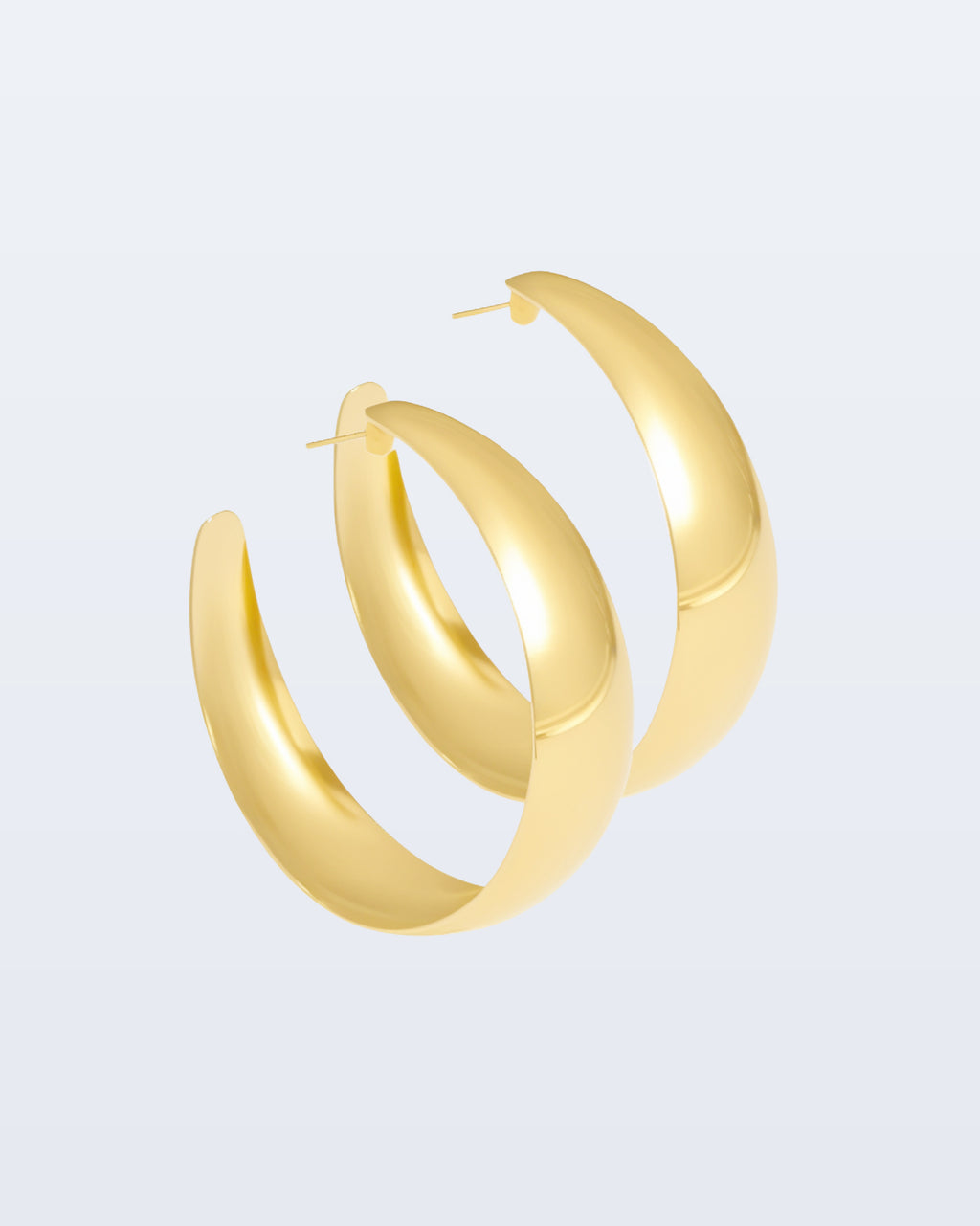 Boucles d'oreilles de gros cerceau