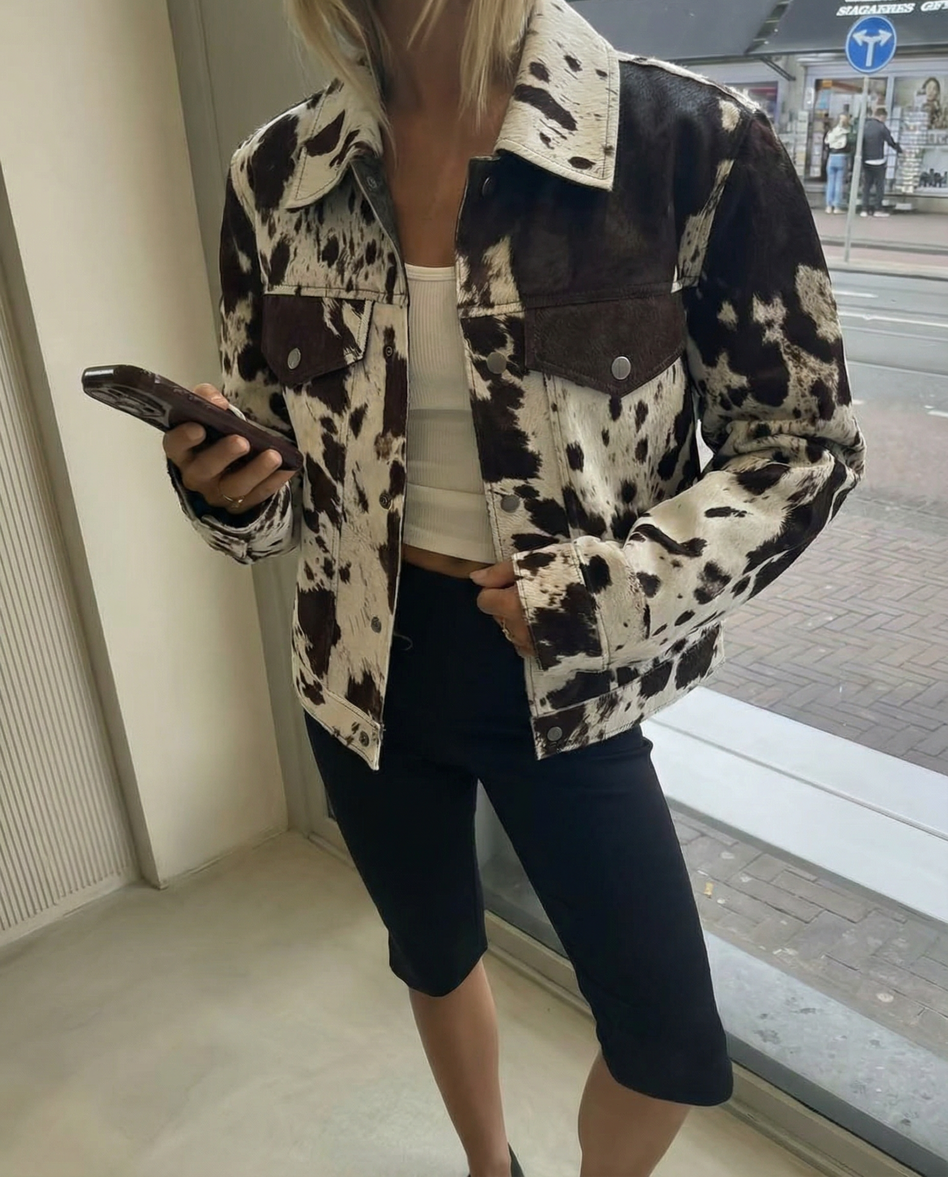 Jasje met koeienprint