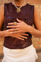 Twirl rope necklace