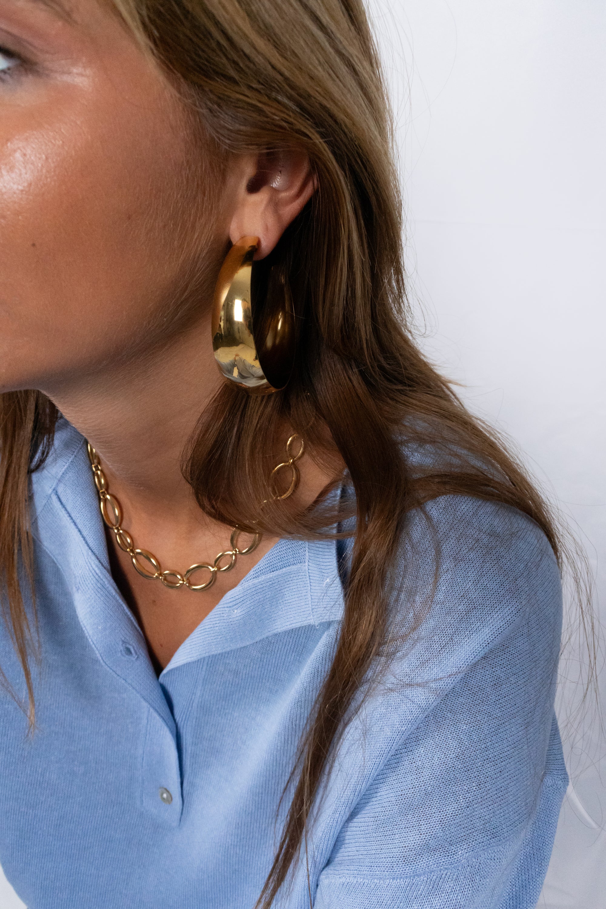 Big hoop earrings