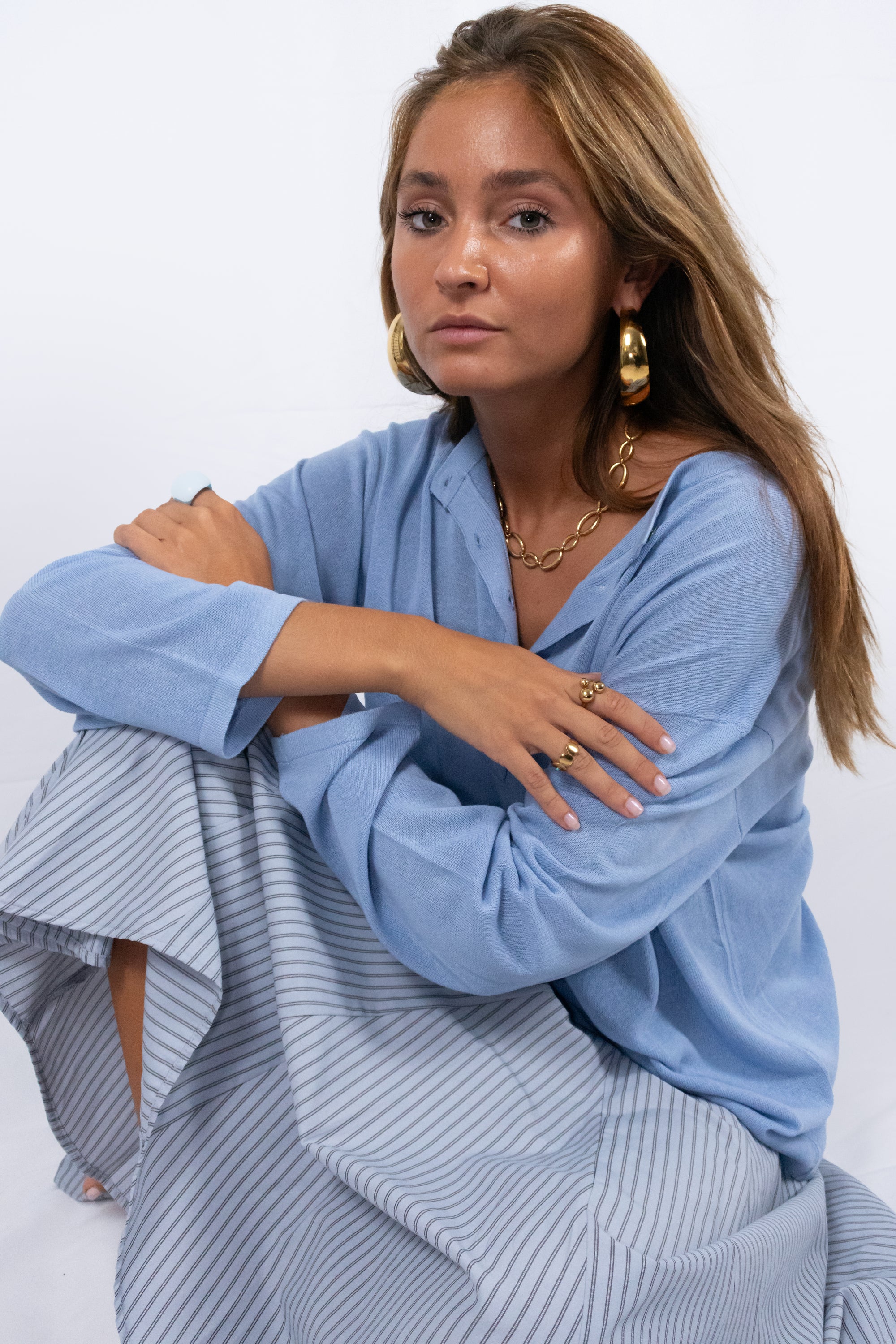 Big hoop earrings