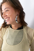 Big hoop earrings