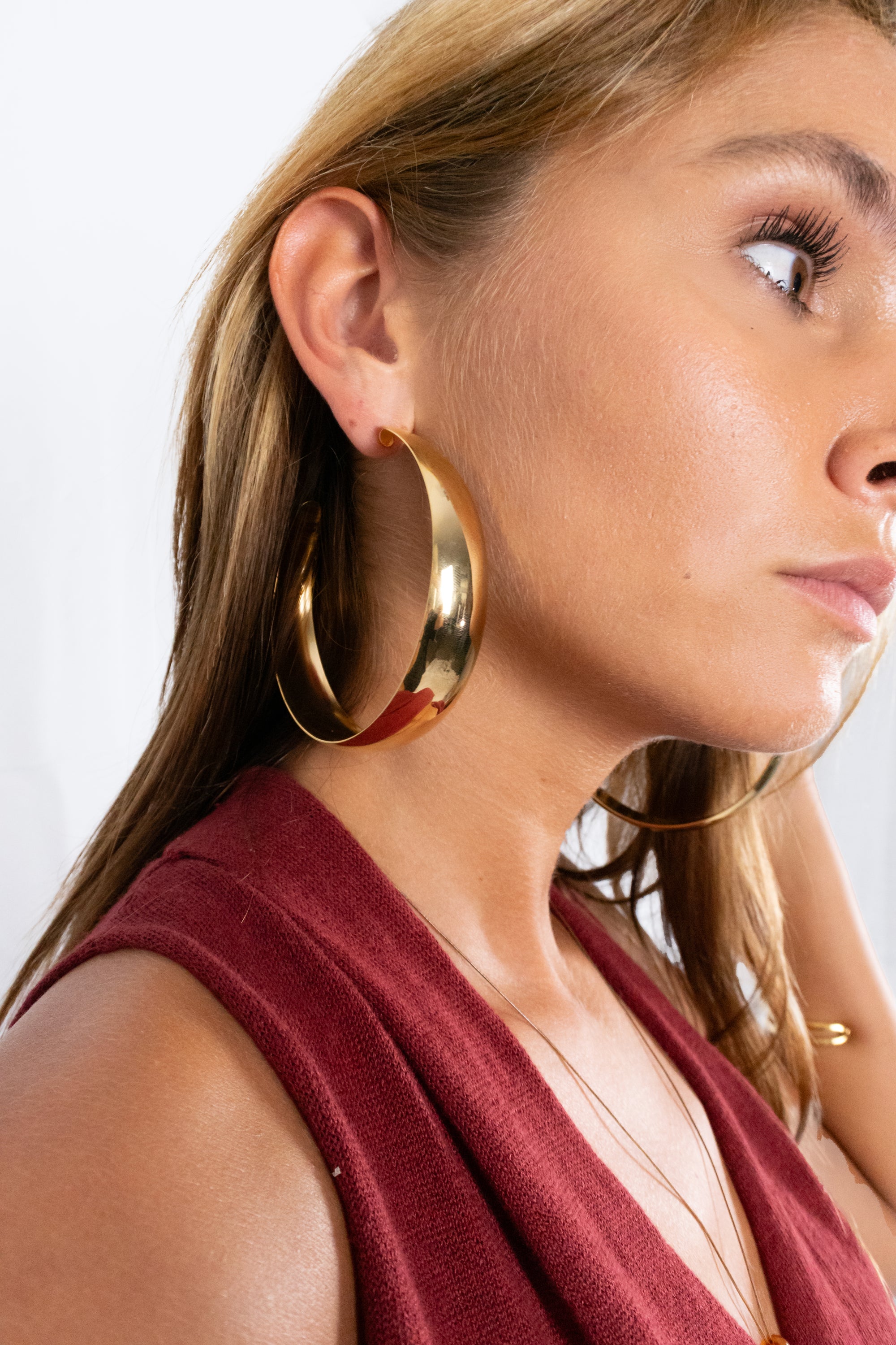 Big hoop earrings