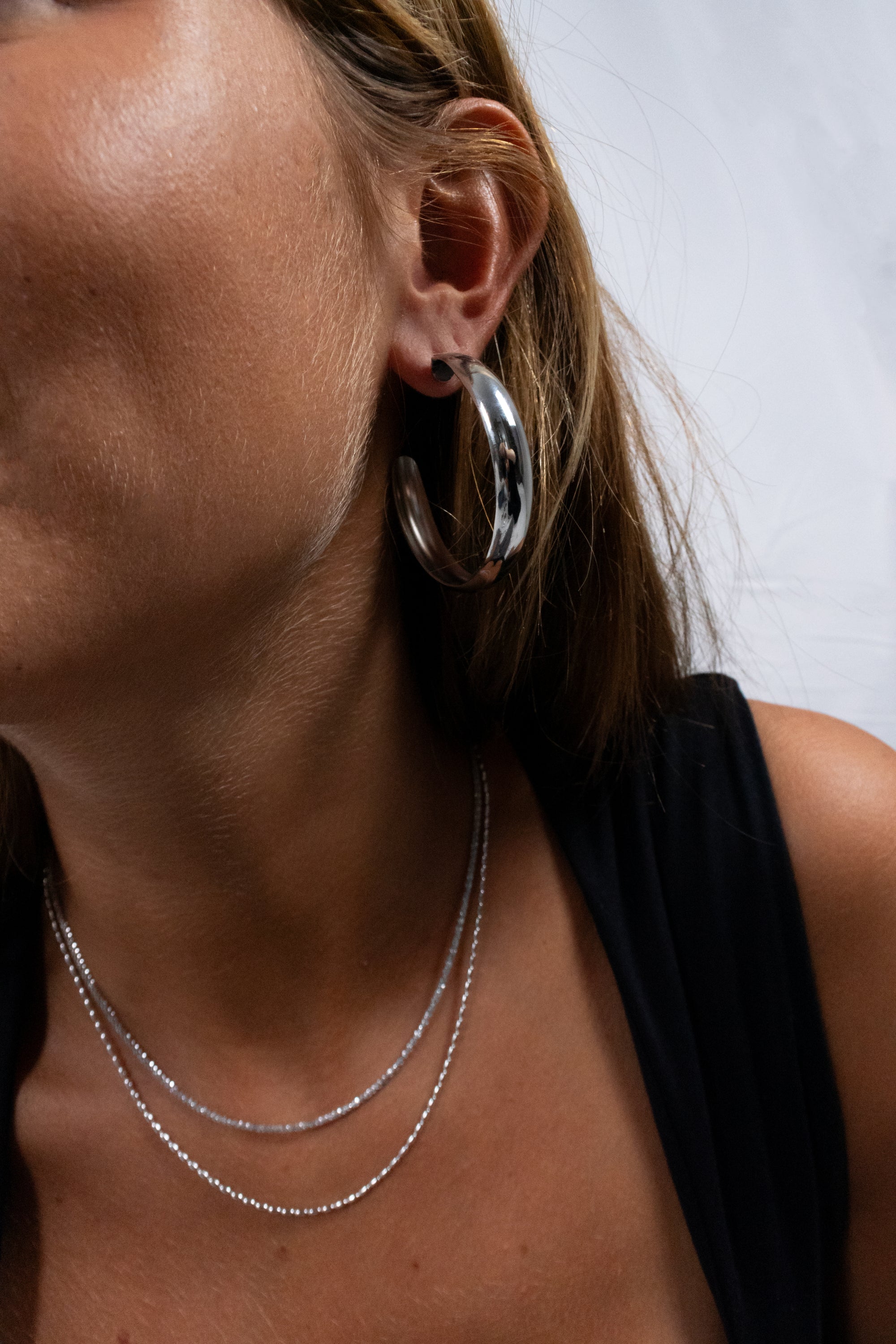 Boucles d'oreilles de gros cerceau