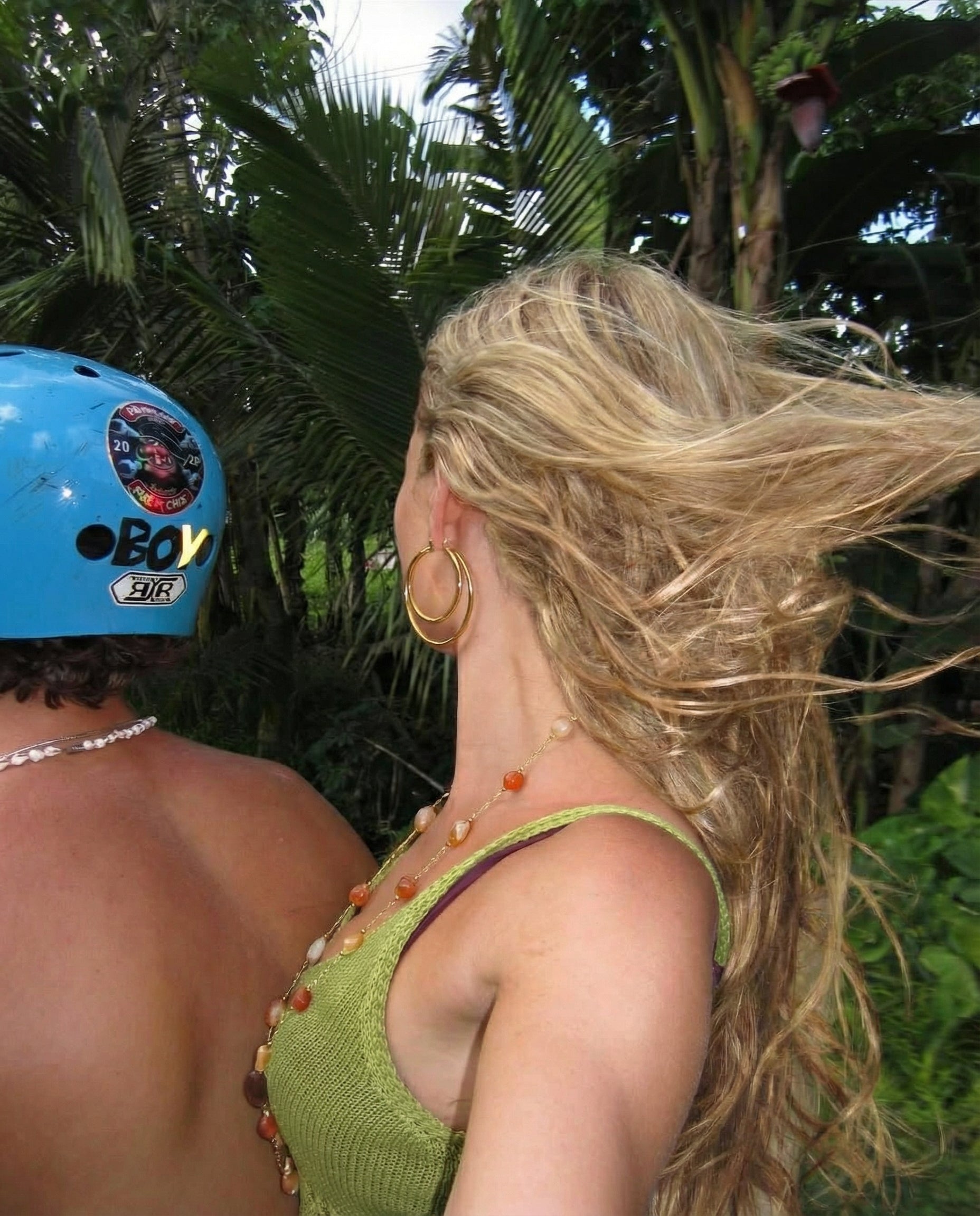 Double hoop earrings