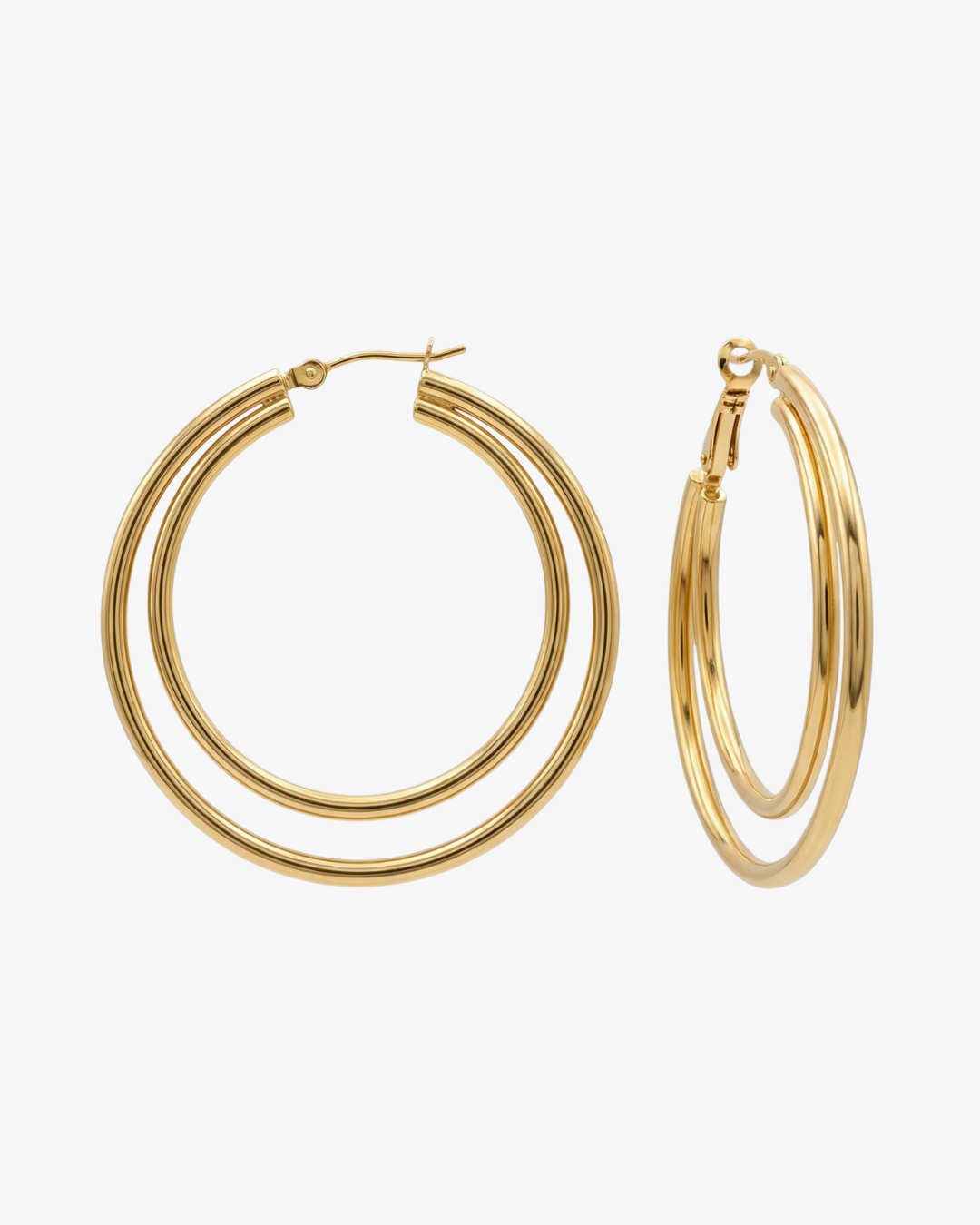 Double hoop earrings
