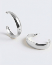 Ovaal hoop oorbellen