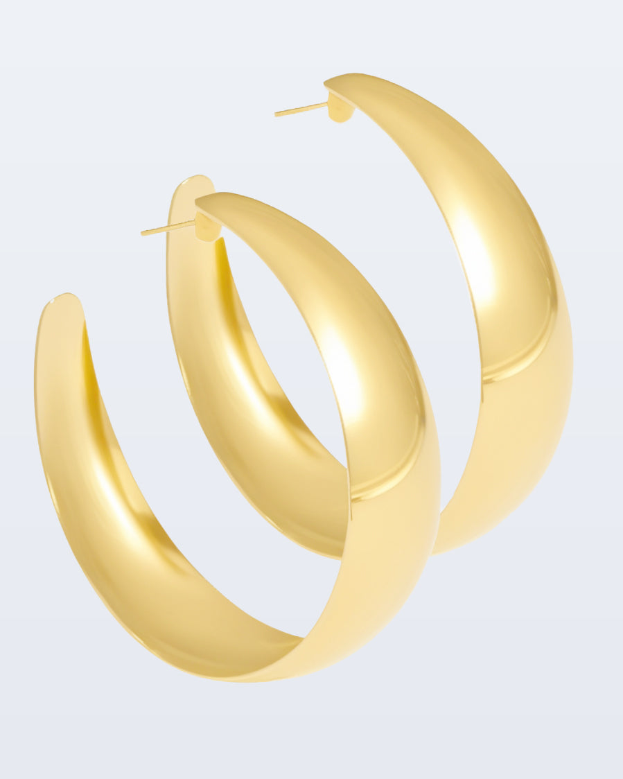 Boucles d'oreilles de gros cerceau