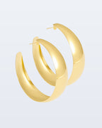 Boucles d'oreilles de gros cerceau