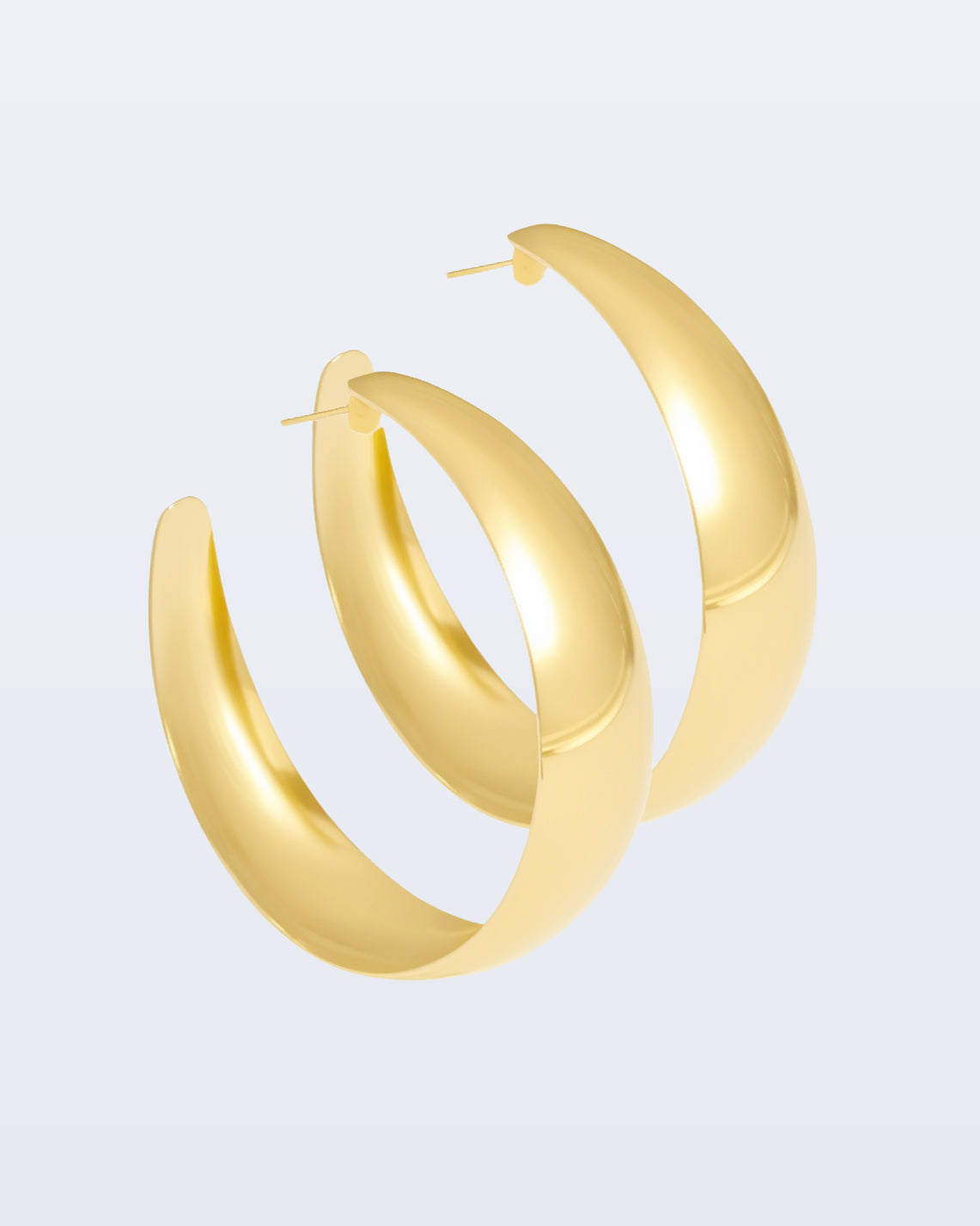 Boucles d'oreilles de gros cerceau