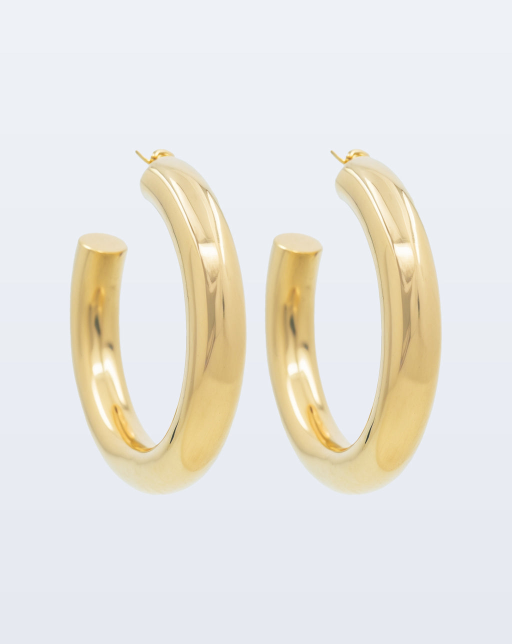 Chunky hoop earrings