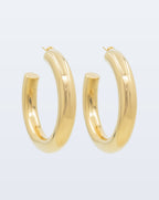 Chunky hoop earrings