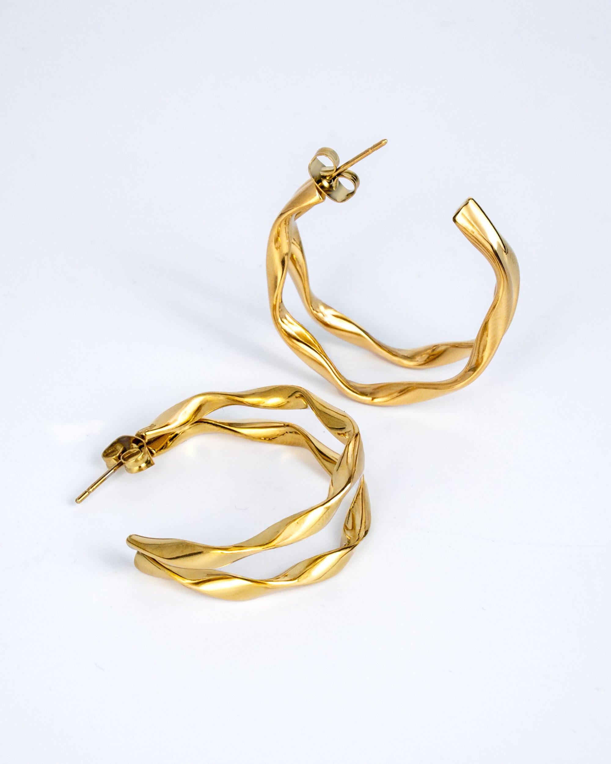 Double hoop earrings