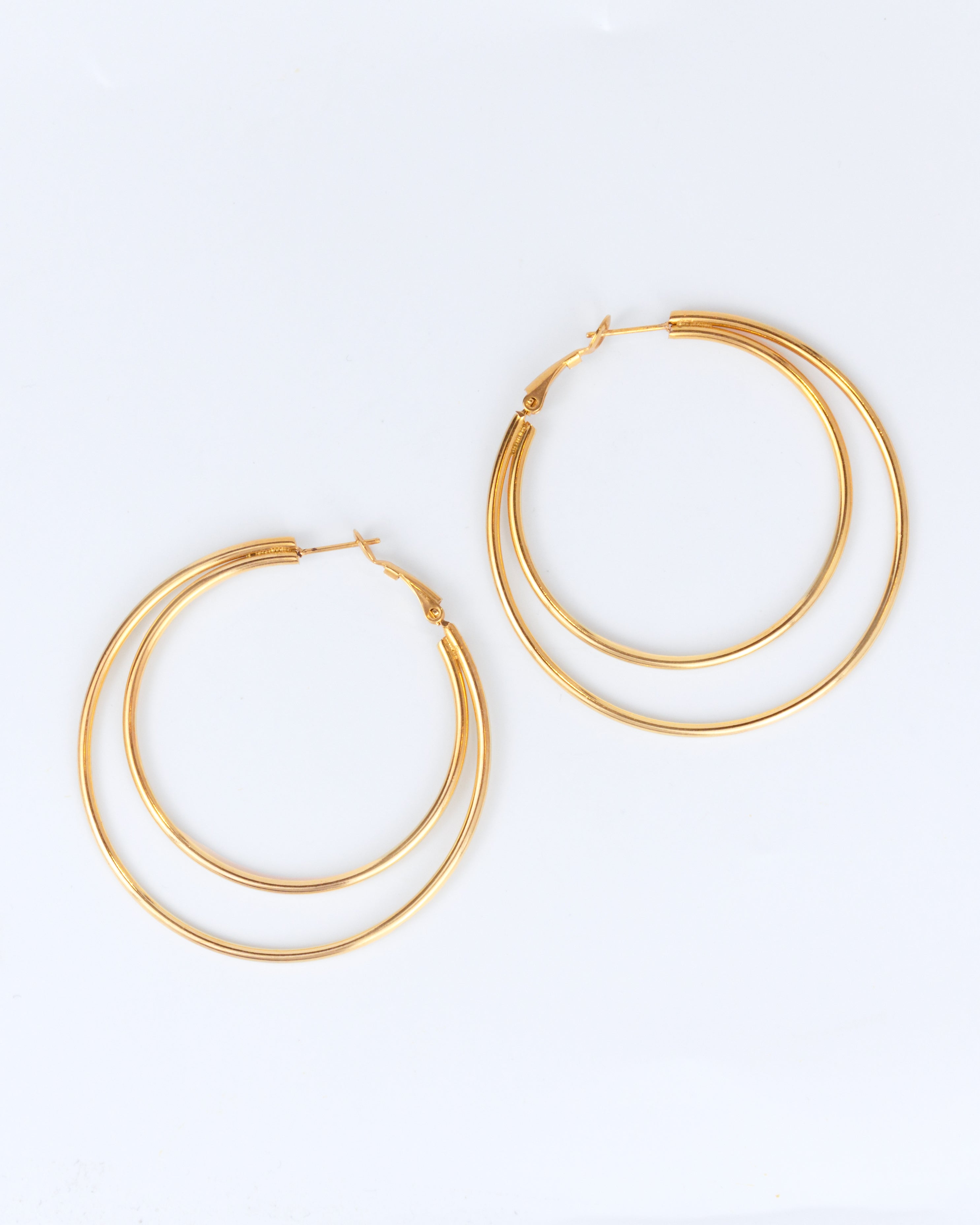 Double hoop earrings