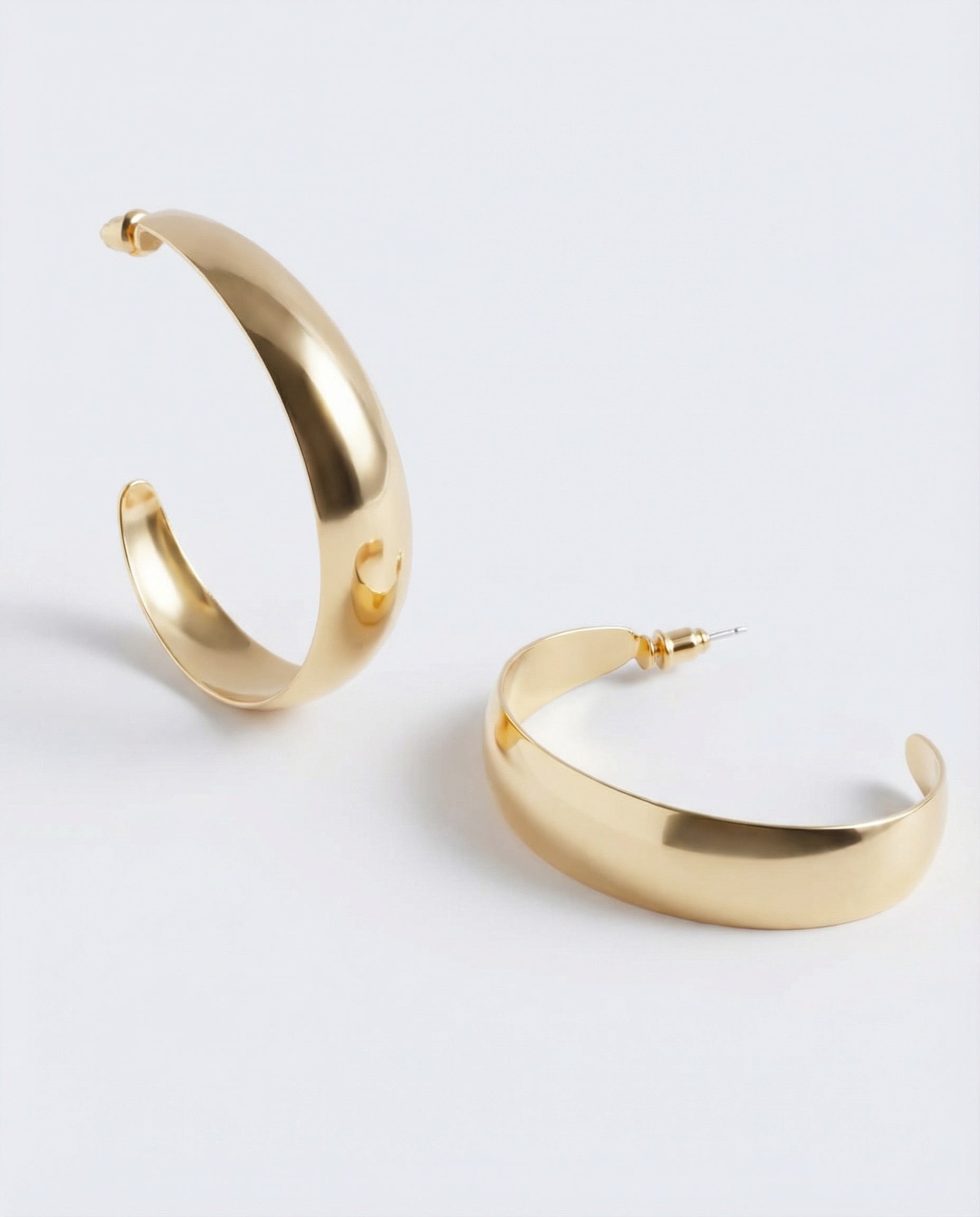 Ovaal hoop oorbellen