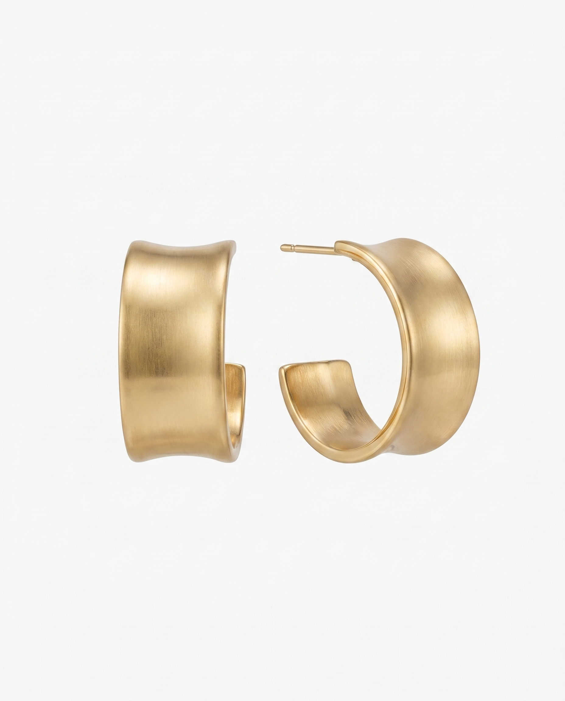 Chunky hoop earrings