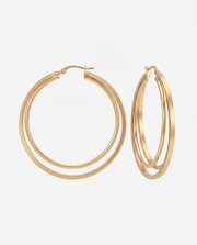 Double hoop earrings