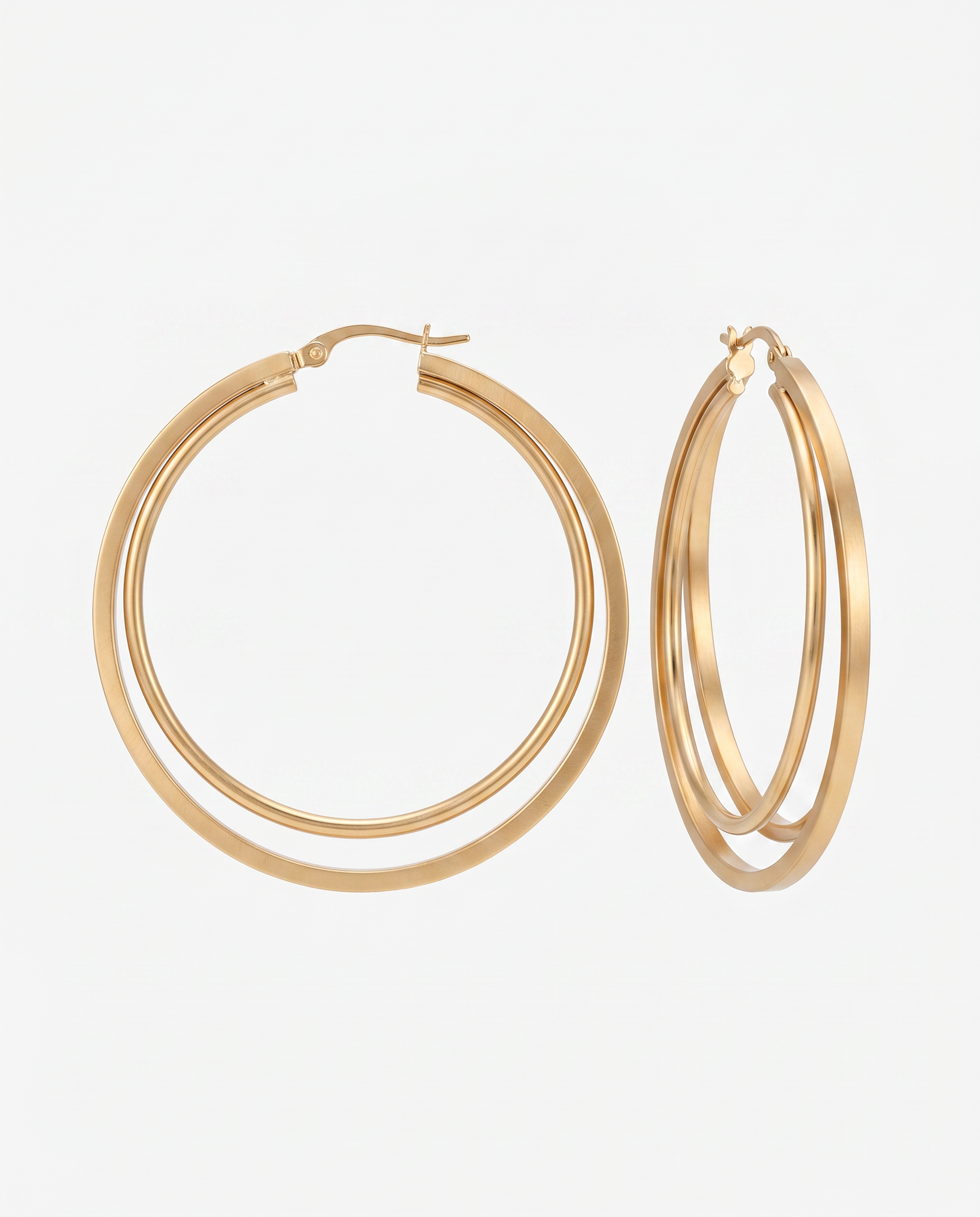 Double hoop earrings